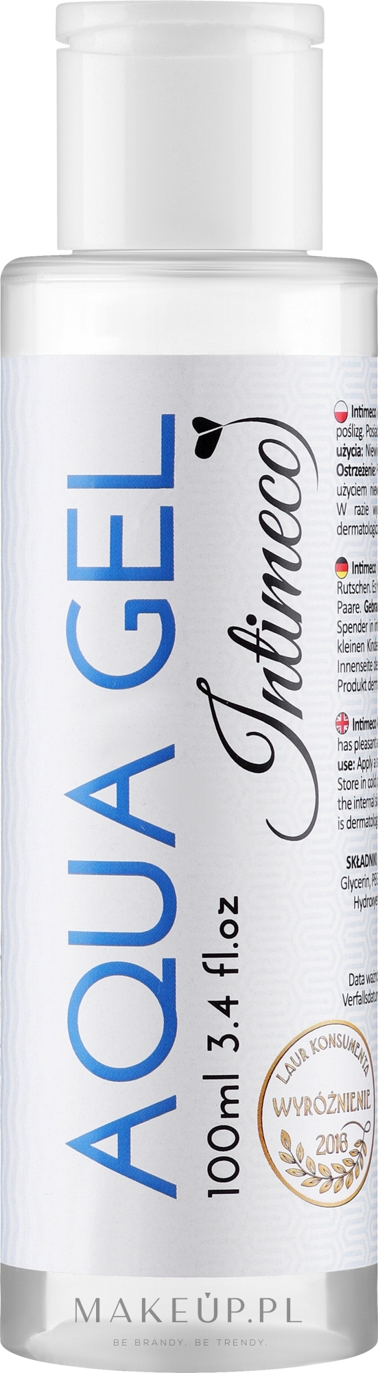 Lubrykant na bazie wody - Intimeco Aqua Gel — Zdjęcie 100 ml