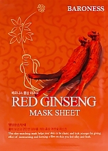 PREZENT! Maska w płachcie z ekstraktem z żeń-szenia - Beauadd Baroness Mask Sheet Red Ginseng — Zdjęcie N1