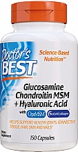 Kup Glukozamina, chondroityna MSM i kwas hialuronowy w kapsułkach - Doctor's Best Glucosamine Chondroitin MSM + Hyaluronic Acid
