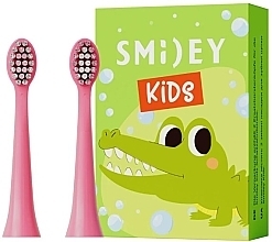 Końcówki do sonicznej szczoteczki do zębów Kids, różowe - Smiley — Zdjęcie N1