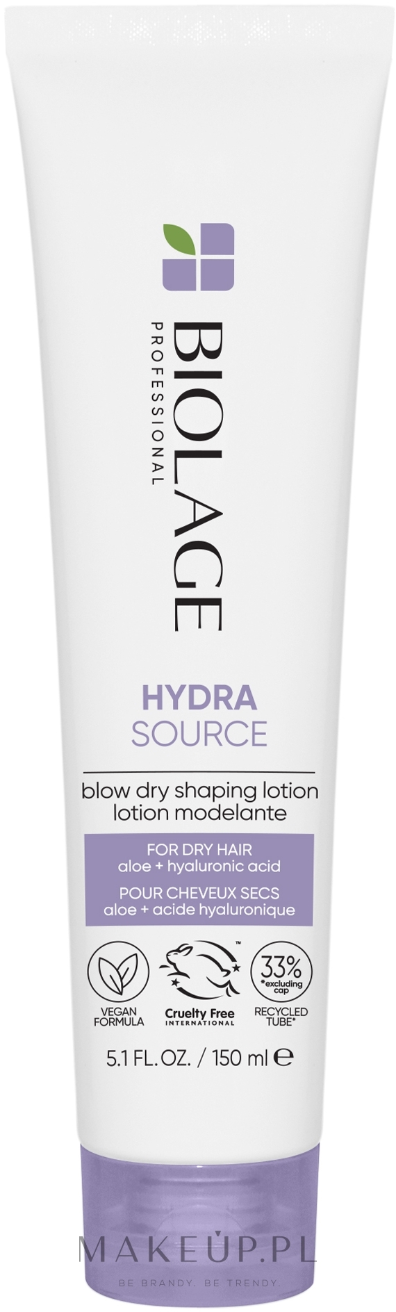 Balsam do stylizacji włosów - Biolage HydraSource Blow Dry Shaping Lotion — Zdjęcie 150 ml