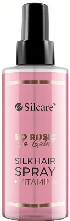 Jedwab do włosów z witaminami - Silcare So Rose! So Gold! Silk Hair Spray + Vitamins — Zdjęcie N1
