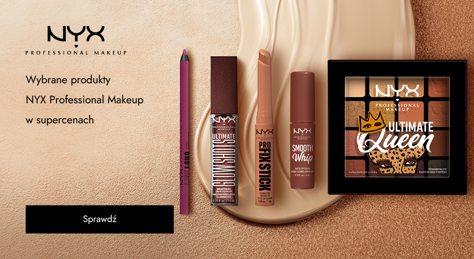 Wybrane produkty NYX Professional Makeup w supercenach. Ceny podane na stronie uwzględniają rabat.