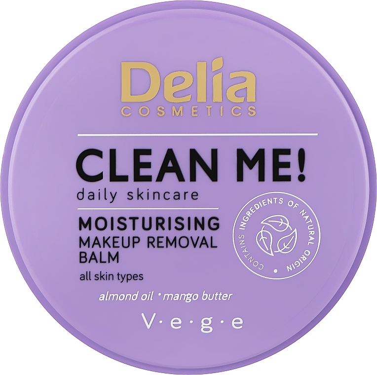 Nawilżający balsam do demakijażu - Delia Clean Me Moisturizing Makeup Remover  — Zdjęcie N1