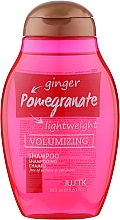 Kup Bezsiarczanowy szampon zwiększający objętość włosów cienkich i miękkich z ekstraktem z imbiru i granatu - JustK