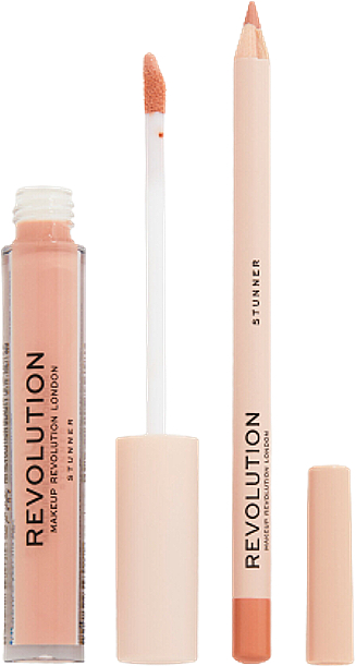 Zestaw do makijażu ust - Makeup Revolution Lip Contour Kit Stunner (lip/gloss/3ml + lip/pencil/1g) — Zdjęcie N3