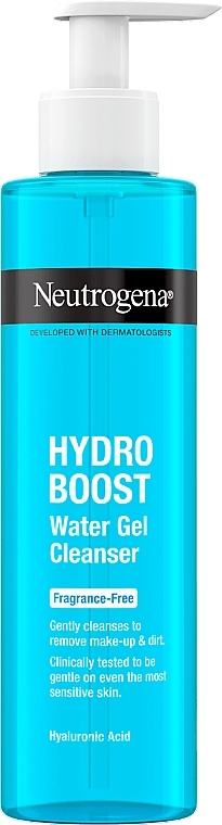 Żel do mycia twarzy, bezzapachowy - Neutrogena Hydro Boost Water Gel Cleanser Fragrance-Free — Zdjęcie N1