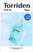 Kup Nawilżająca maska do twarzy z kwasem hialuronowym - Torriden Dive In Low Molecule Hyaluronic Acid Mask