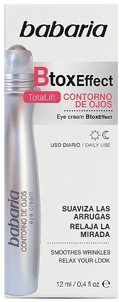 Krem pod oczy z efektem botoksu - Babaria Botox Effect Eye Cream — Zdjęcie N1