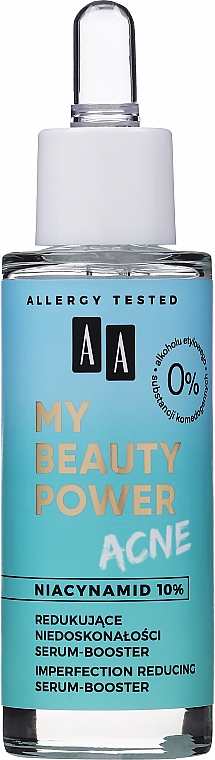 Redukujące niedoskonałości serum-booster do twarzy - AA My Beauty Power Acne — Zdjęcie N2