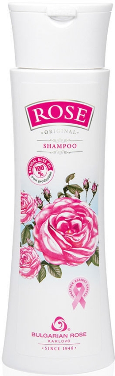 Szampon do włosów z olejem różanym - Bulgarian Rose Rose Shampoo With Natural Rose Oil