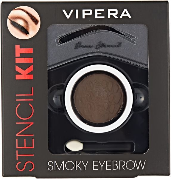 Zestaw do stylizacji brwi - Vipera Stencil Kit Smoky Eyebrow — Zdjęcie N1