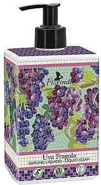 Mydło w płynie Winogrona-truskawki - Florinda Mosaici Italiani Liquid Soap — Zdjęcie N1