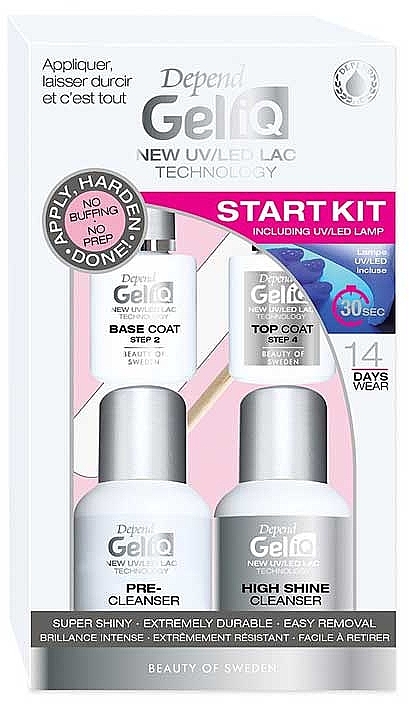 Zestaw do manicure, 7 produktów - Depend Gel iQ Start Kit — Zdjęcie N1