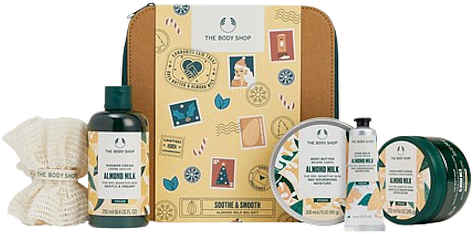 Zestaw, 6 produktów - The Body Shop Soothe & Smooth Almond Milk Big Gift Christmas Gift Set — Zdjęcie N1