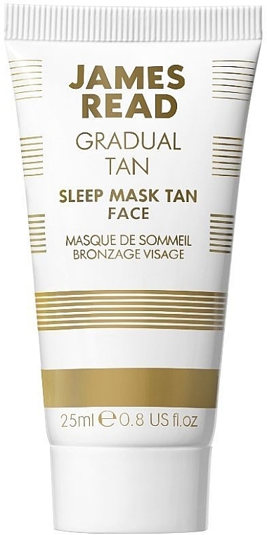 Pielęgnacyjna i opalająca maseczka do twarzy na noc - James Read Gradual Tan Sleep Mask Tan Face Travel Size — Zdjęcie N1