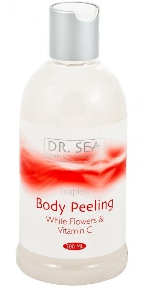 Peeling do ciała bez zawartości mydła z Białe kwiaty i witamina C - Dr Sea Body Butter