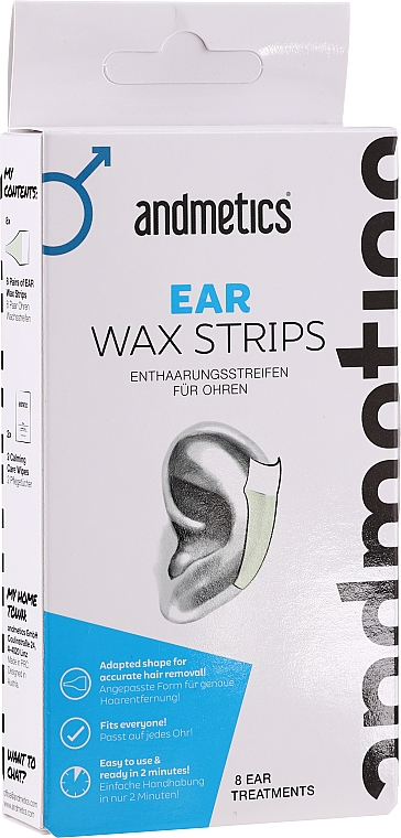 Wosk do uszu - Andmetics Ear Wax Strips Men — Zdjęcie N1