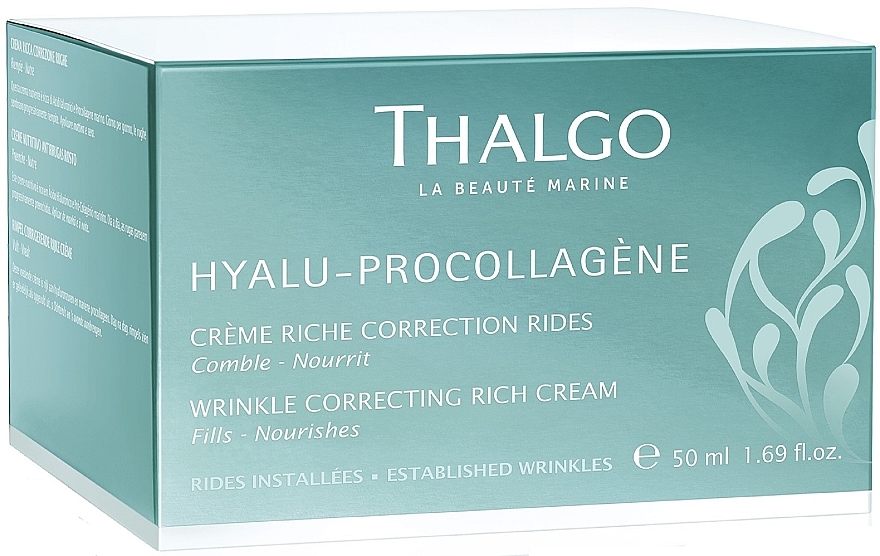 Rozjaśniający krem nawilżający do twarzy Mandarynka - Thalgo Hyalu-Procollagene Wrinkle Correcting Rich Cream — Zdjęcie N2