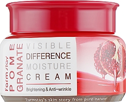 Krem rozjaśniający z ekstraktem z granatu - Farmstay Pomegranate Visible Difference Moisture Cream — Zdjęcie N2