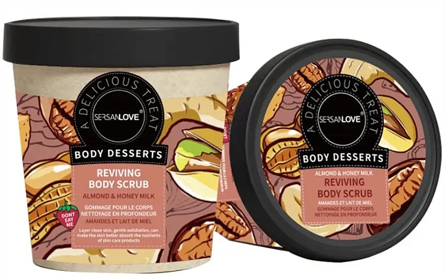 Peeling do ciała - Sersanlove Body Desserts Instant Reviving Scrub Almond & Honey Milk — Zdjęcie N1