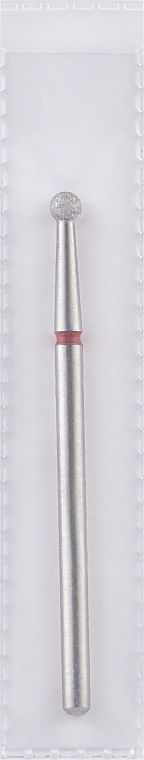 Frez diamentowy 2,7 mm, kulka, czerwony - Head The Beauty Tools — Zdjęcie N1