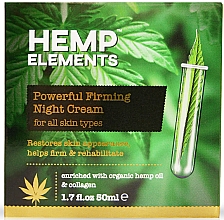 Kup Ujędrniający krem ​​do twarzy na noc z organicznym olejem konopnym - Frulatte Hemp Elements Powerful Firming Night Cream