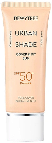 Filtr przeciwsłoneczny, wyrównujący koloryt skóry - Dewytree Urban Shade Cover And Fit Sun SPF50+ PA++++ — Zdjęcie N1
