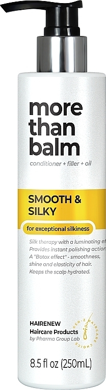 PRZECENA! Laminujący balsam do włosów z jedwabiem - Hairenew Smooth & Silky Balm Hair * — Zdjęcie N1