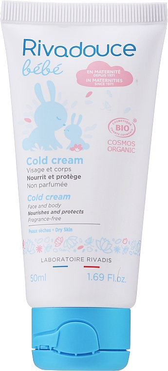 Łagodzący krem do twarzy i ciała dla niemowląt i dzieci - Rivadouce Baby Cold Cream — Zdjęcie N1