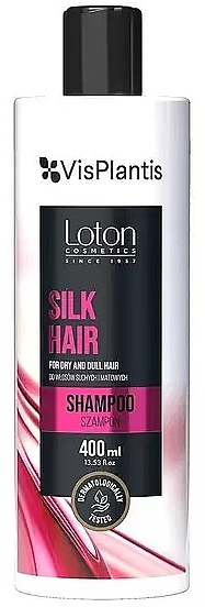 Szampon do włosów suchych i matowych z ekstraktem jedwabnym - Vis Plantis Loton Silk Hair Shampoo — Zdjęcie N1
