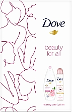 Zestaw - Dove Relaxing Care Gift Set (sh/gel/250ml + deo/spray/150ml) — Zdjęcie N1