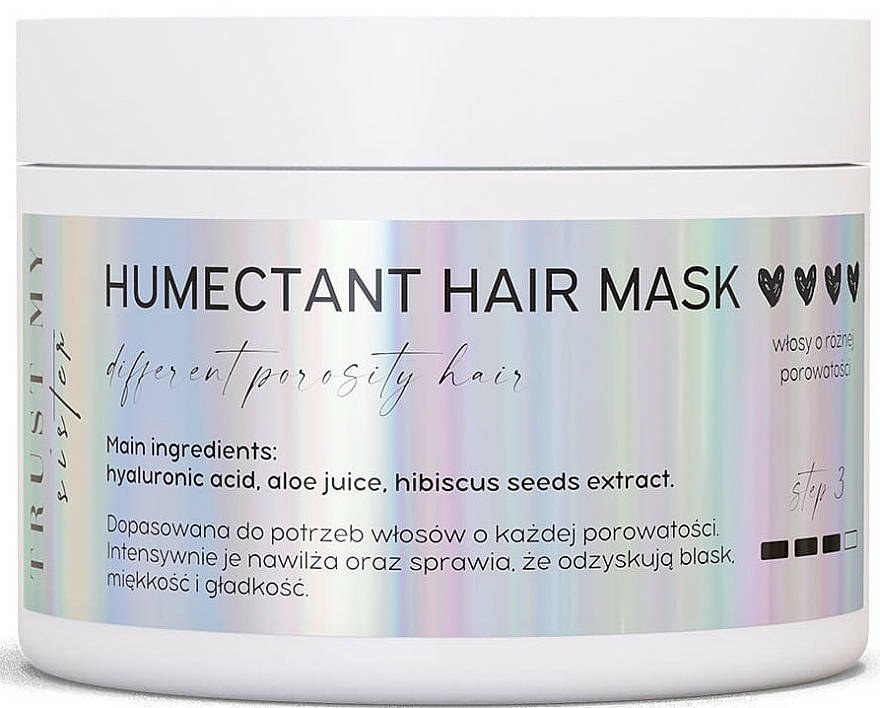 Humektantowa maska do każdego rodzaju włosów - Trust My Sister Humectant Hair Mask
