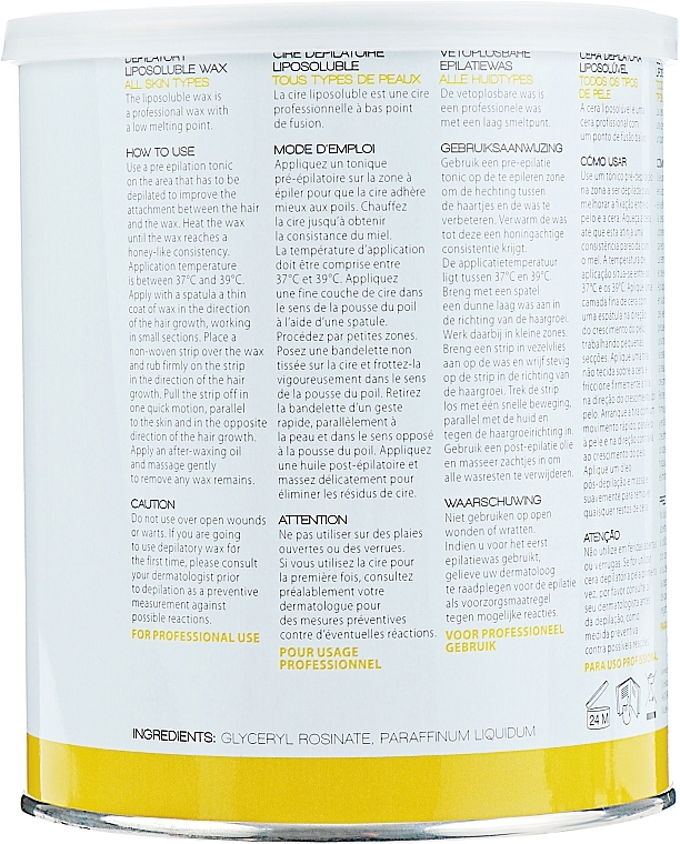 Wosk do wszystkich rodzajów skóry, żółty - Original Best Buy Epil Depilatory Liposoluble Wax — Zdjęcie N2