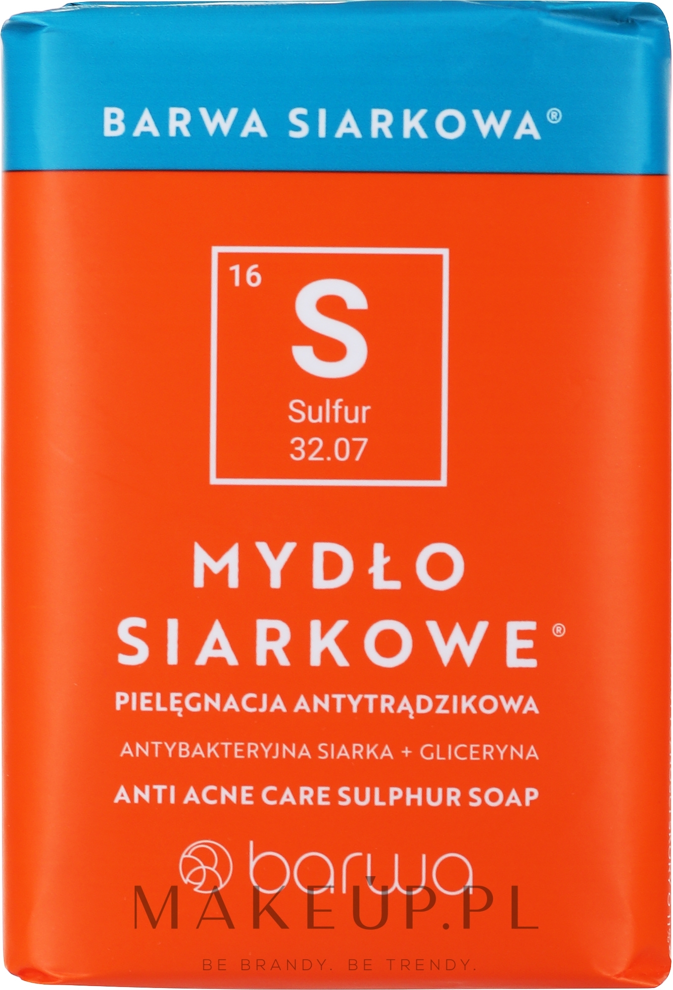 Antytrądzikowe mydło siarkowe - Barwa Anti-Acne Sulfuric Soap — Zdjęcie 100 g