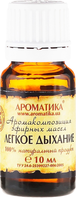 Kompleks naturalnych olejków eterycznych Lekki oddech - Aromatika — Zdjęcie N2