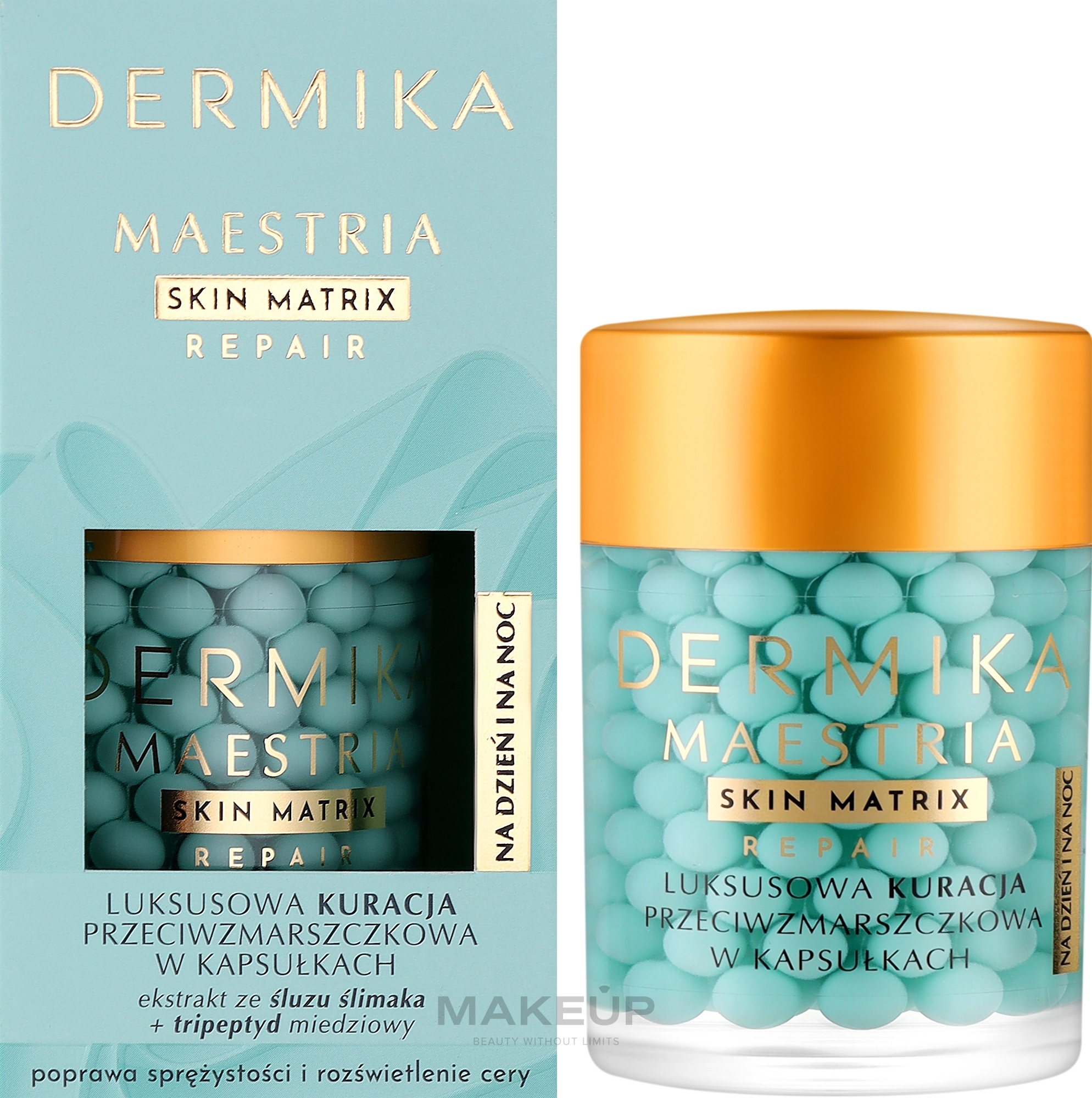 Luksusowa kuracja przeciwzmarszczkowa w kapsułkach - Dermika Maestria Skin Matrix — Zdjęcie 60 g