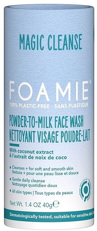Puder do oczyszczania twarzy - Foamie Powder To Milk Face Wash Magic Cleanse — Zdjęcie N1