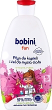 Żel-pianka do kąpieli o zapachu jabłka - Bobini Fun Bubble Bath & Body High Foam Apple — Zdjęcie N1