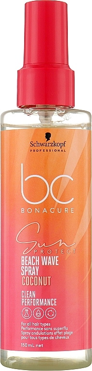 Teksturyzujący spray do włosów - Schwarzkopf Professional BC Bonacure Sun Protect Beach Waves Spray — Zdjęcie N1