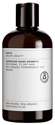 Szampon nabłyszczający do włosów - Evolve Beauty Superfood Shine Natural Shampoo — Zdjęcie N2