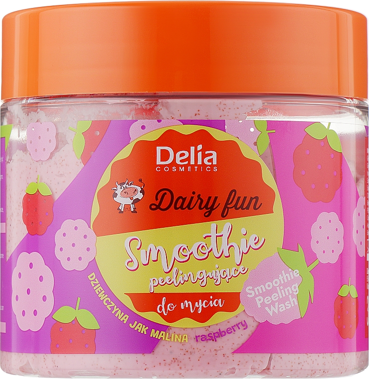 Smoothie peelingujące do mycia Dziewczyna jak malina - Delia Dairy Fun — Zdjęcie N1