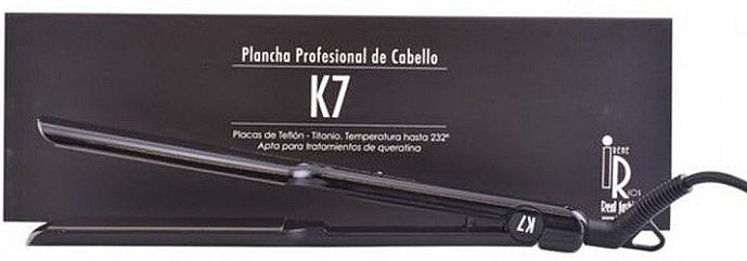 Prostownica do włosów, czarna - Irene Rios K7 Hair Straightener Black — Zdjęcie N2