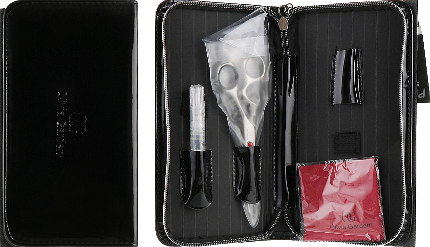 Nożyczki fryzjerskie w czarnym etui - Olivia Garden PrecisionCut 5.75 — фото N2