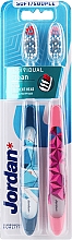 Kup Miękka szczoteczka do zębów Granatowa z wzorami + różowa z wzorami - Jordan Individual Clean Soft