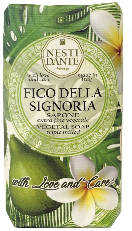 Roślinne mydło w kostce Figa i frangipani - Nesti Dante — Zdjęcie N1