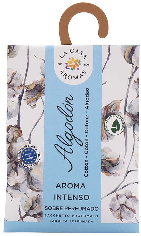 Saszetka aromatyczna Bawełna - La Casa de Los Aromas Aroma Intenso Cotton Closet Sachet — Zdjęcie N1
