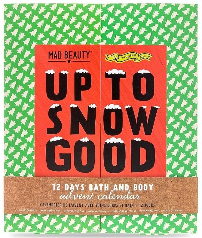Zestaw Kalendarz adwentowy - Mad Beauty The Naughty List Up To Snow Good — Zdjęcie N2