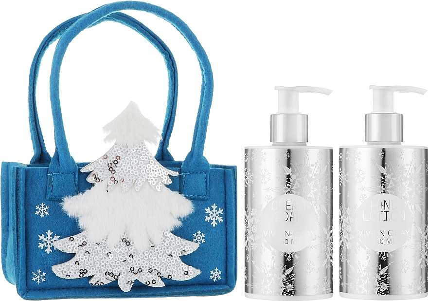 Zestaw - Vivian Gray Christmas Winter Stars Set (cr/soap/250ml + h/lot/250ml) — Zdjęcie N2