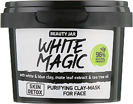 Oczyszczająca maska do twarzy z wyciągiem z liści mate - Beauty Jar White Magic — Zdjęcie N2